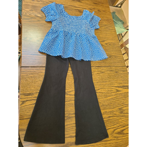 Cat & Jack Girls XL Blue Top & Black Pants Set - Picture 9 of 9